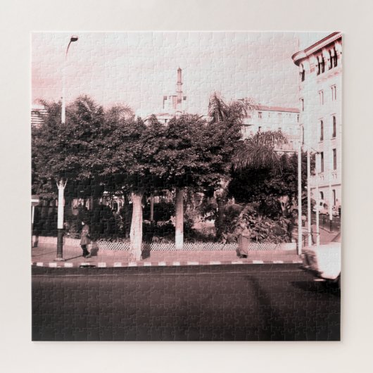 Oude Algerije Algiers auto's gebouw Legpuzzel (Horizontaal)
