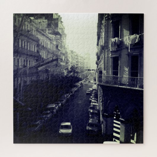 Oude Algerije Algiers auto's gebouw Legpuzzel (Horizontaal)