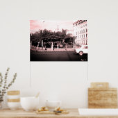 Oude Algerije Algiers auto's gebouw Poster (Keuken)
