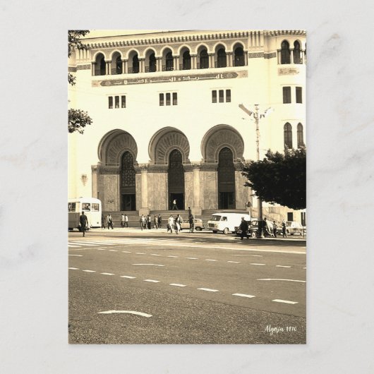 Oude Algerije Algiers Het postkantoor Briefkaart (Voorkant)