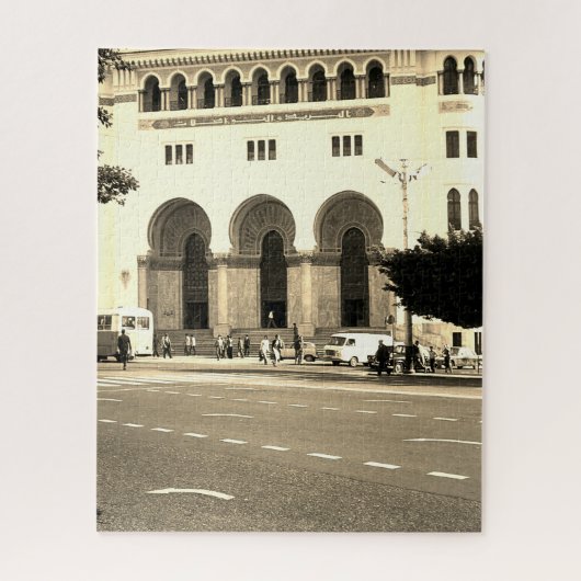 Oude Algerije Algiers Het postkantoor Legpuzzel (Verticaal)
