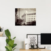 Oude Algerije Algiers Postkantoor gebouw Poster (Thuiskantoor)
