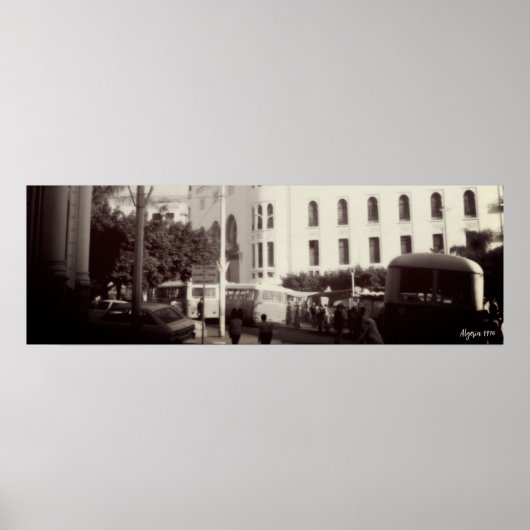 Oude Algerije Algiers Postkantoor gebouw Poster (Voorkant)