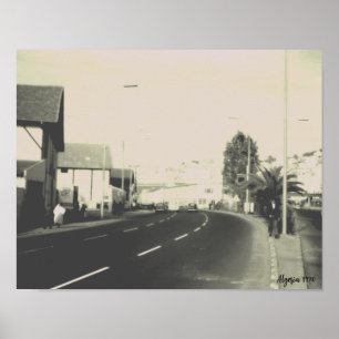 Oude Algerije Algiers straatgebouw Poster