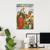 Oude Algerije Tunesië Marokko Reisposter Poster (Thuiskantoor)