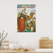 Oude Algerije Tunesië Marokko Reisposter Poster (Keuken)