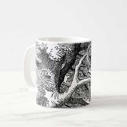 Oude Alice in Wonderland, Cheshire Cat Koffiemok (Voorkant links)