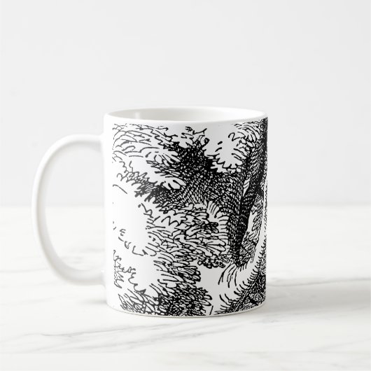 Oude Alice in Wonderland, Cheshire Cat Koffiemok (Links)