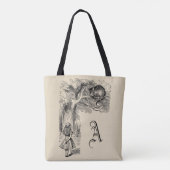 Oude Alice in Wonderland, Cheshire Cat Tote Bag (Achterkant)