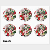 Oude Alice in Wonderland Decoupage Ronde Sticker (Vel)