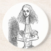 Oude Alice in Wonderland door Tenniel Zandsteen Onderzetter (Voorkant)