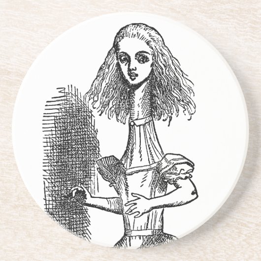 Oude Alice in Wonderland door Tenniel Zandsteen Onderzetter (Voorkant)