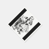 Oude Alice in Wonderland Drink Me papieren servett Servetten (Hoek)