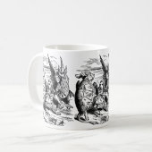 Oude Alice in Wonderland, Gryphon, Schildpad die e Koffiemok (Voorkant links)