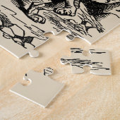 Oude Alice in Wonderland, Gryphon, Schildpad met v Legpuzzel (Zijkant)