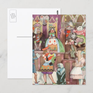 Oude Alice in Wonderland, Hartendamekoningin Briefkaart