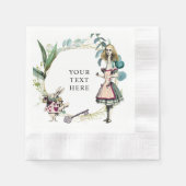Oude Alice in Wonderland  Servet (Voorkant)
