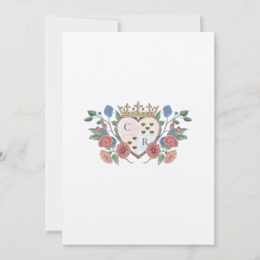 Oude Alice in Wonderland sprookjesboek Save The Date (Achterkant)