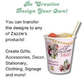 Oude Alice in Wonderland-theepartij aangepaste fee Kaart