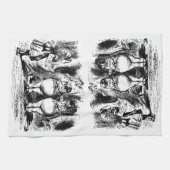 Oude Alice in Wonderland, Tweedledum Tweedledee Theedoek (Horizontaal)