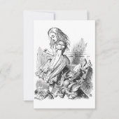 Oude Alice in Wonderland uitnodiging (Voorkant)