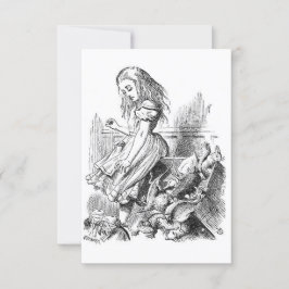 Oude Alice in Wonderland uitnodiging