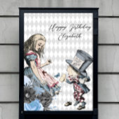 Oude Alice & Mad Hatter Aanpasbaar  Poster