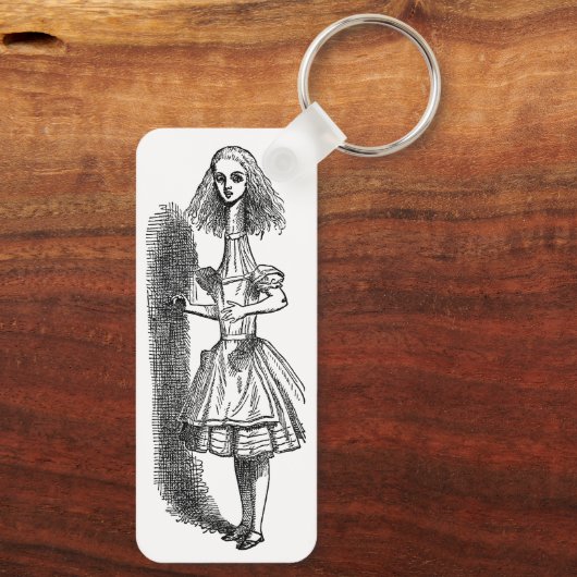 Oude Alice's Avonturen in Wonderland van Tenniel Sleutelhanger (Achterkant)