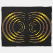 Oude Alien Gold Crop-cirkels Fleece Deken (Voorkant (Horizontaal))