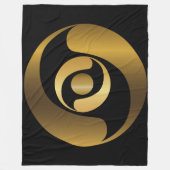 Oude Alien Mysteries Gold Crop Cirkel Fleece Deken (Voorkant)