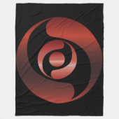 Oude Alien Mysteries Red Crop Cirkel Fleece Deken (Voorkant)