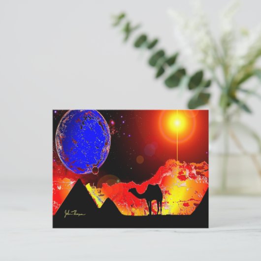 Oude Alien Ruins Post Card Briefkaart (Staand voorkant)