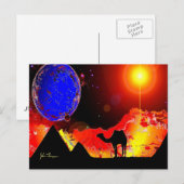 Oude Alien Ruins Post Card Briefkaart (Voorkant / Achterkant)