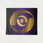 Oude Alien Symbolen Gold Crop Cirkel Wandkleed (Voorkant (horizontaal))