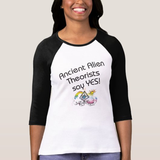 Oude Alien Theoristen zeggen ja! T-shirt (Voorkant)