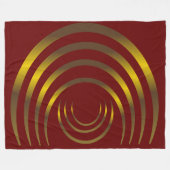 Oude Aliens Gold Crop Cirkel Fleece Deken (Voorkant (Horizontaal))