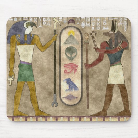 Oude Aliens Mousepad Muismat (Voorkant)