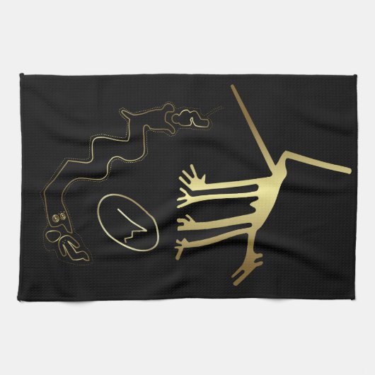 Oude aliens of stamkunst theedoek (Horizontaal)