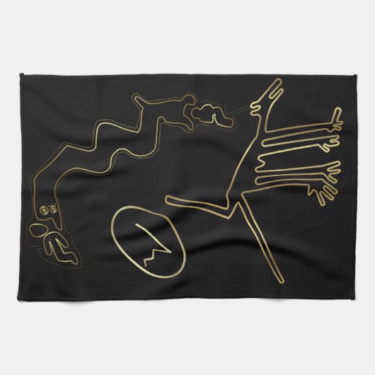 Oude aliens of stamkunst theedoek (Horizontaal)