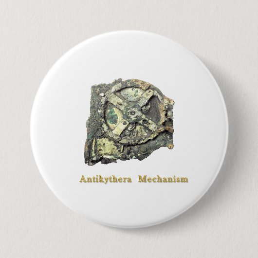 Oude aliens ronde button 7,6 cm (Voorkant)