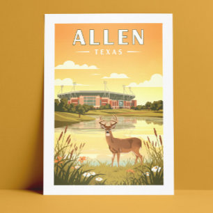 Oude Allen Texas Briefkaart