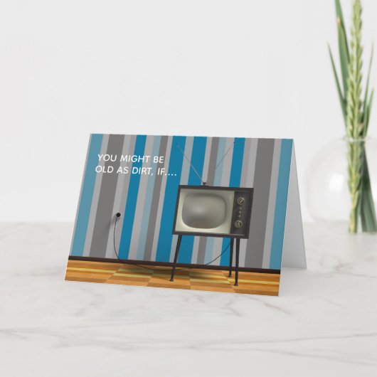 Oude als vieze TV-kanalen voor papa Kaart (Voorkant)