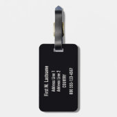 Oude Amalfi Italië aangepaste bagagelabel (Achterkant verticaal)