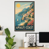 Oude Amalfi Kust Italië Reizen Poster (Thuiskantoor)