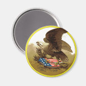 Oude Amerikaanse Adelaar Magneet (Voorkant / Achterkant)