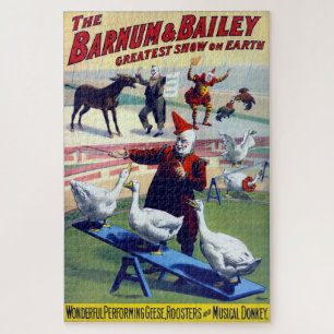 Oude Amerikaanse Circusposter Rond 1900 Legpuzzel