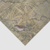 Oude Amerikaanse kaart Tissuepapier (Detail)