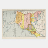 Oude Amerikaanse kaarten: revolutie, burgeroorlog  Inpakpapier Vel (Voorkant)