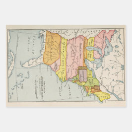 Oude Amerikaanse kaarten: revolutie, burgeroorlog  Inpakpapier Vel