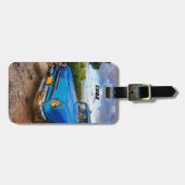 Oude Amerikaanse klassieke auto in Trinidad, Cuba Bagagelabel (Voorkant horizontaal)